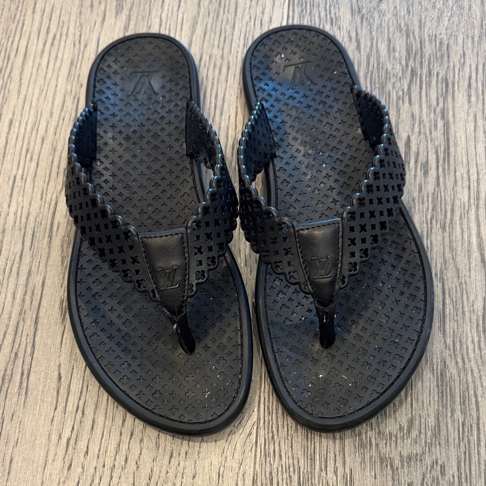 Louis Vuitton Black Sandals